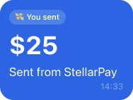 Payment sent message