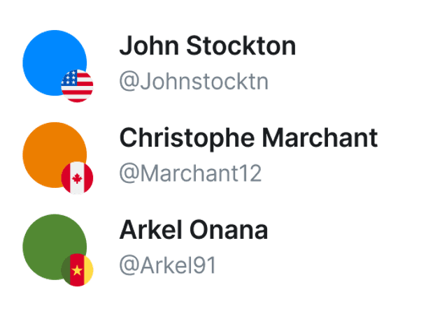 Recipients list